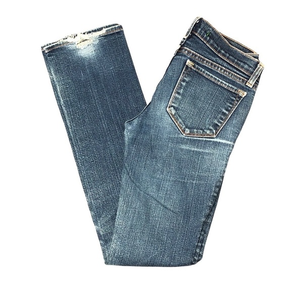 J Brand low rise straight leg long length Y2K style jeans size 25 - Picture 1 of 8